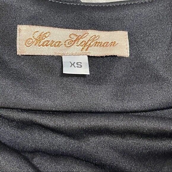 Mara Hoffman Silk Strapless Dress Black Asymmetrical Size XS layered - Picture 10 of 10